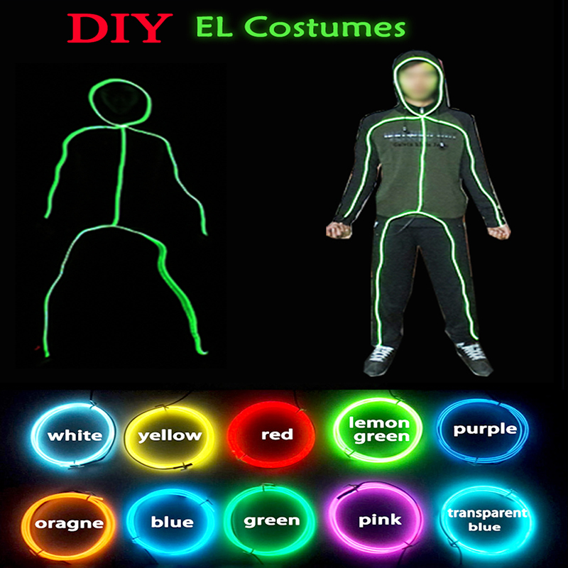 Diy Electronics Set - Cosplay Matchstick Men-kostuums DIY Gloeiende kostuums