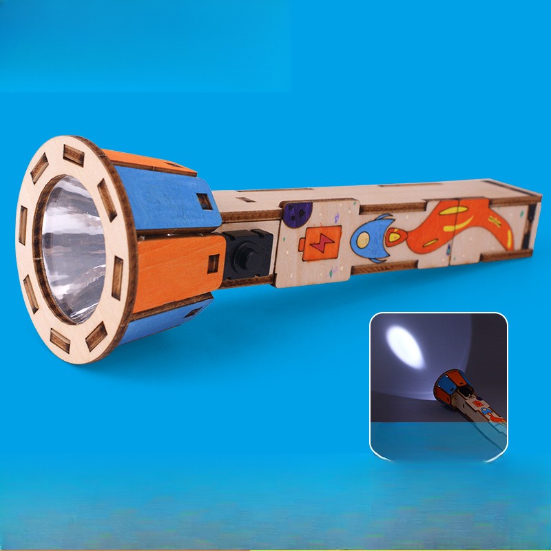 Diy Electronics Projects For Kids - DIY houten zaklampkit Educatief natuurkunde Wetenschapsexperiment