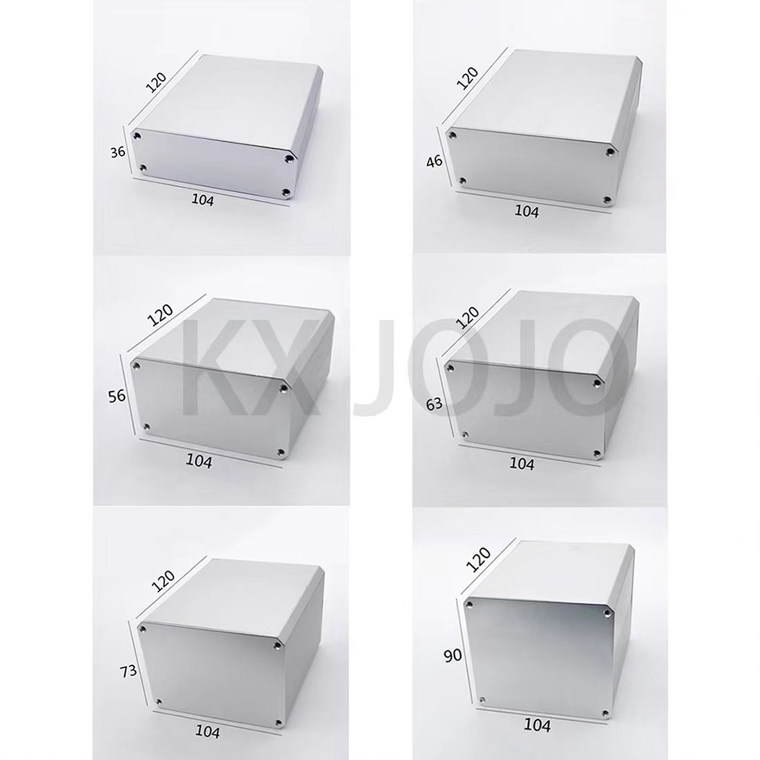 Diy Enclosure For Electronics - Aluminium Behuizing 104*36/46/56/63/73/90*120Mm Doos Pcb Instrument