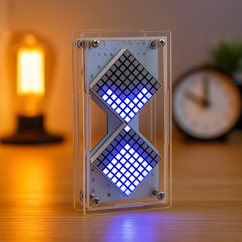 Diy Electronics Hobby - Cyberpunk DIY LED Matrix Zandloper Zwaartekrachtsensor