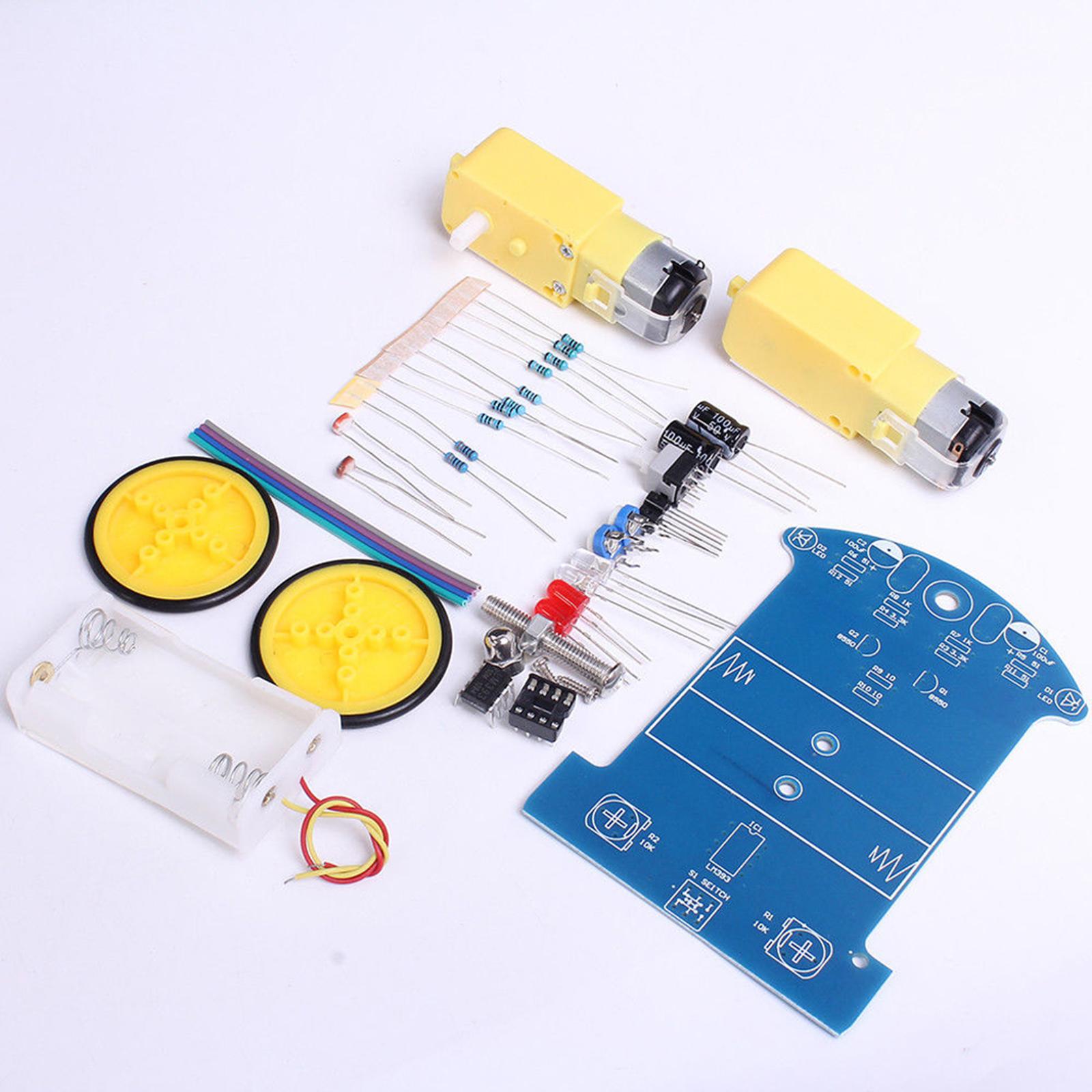 Learn Diy Electronics - Slimme robotautokit, doe-het-zelf elektronisch speelgoed, stevige,