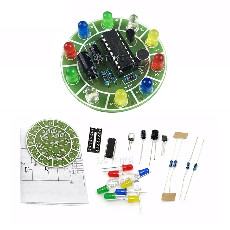 Diy Electronics Components Kit - CD4017 LED Roterend Licht Maken Kit