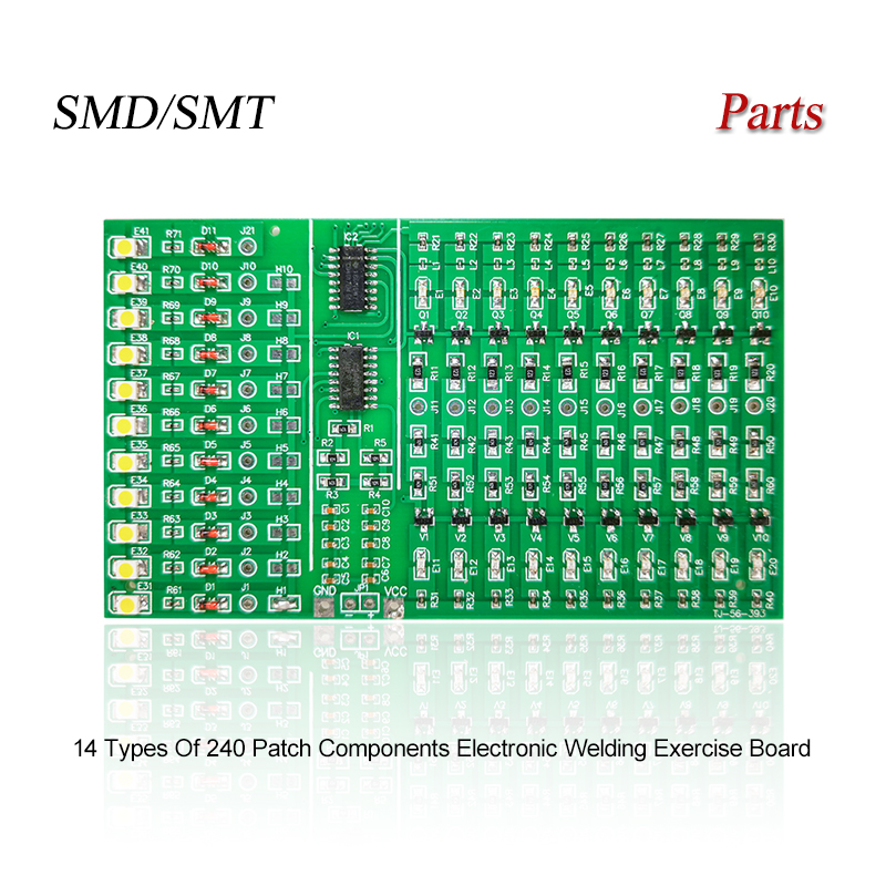 Diy Electronics Components Kit - SMD/SMT 14 soorten 240 patchcomponenten DIY