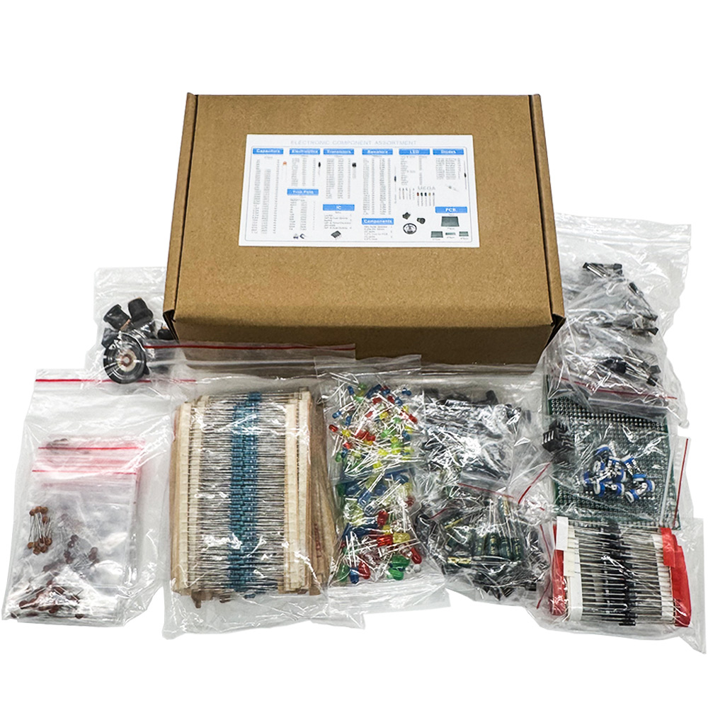 Diy Electronics Components Kit - 1900 stuks elektronische componentenkit: condensatoren, weerstanden,