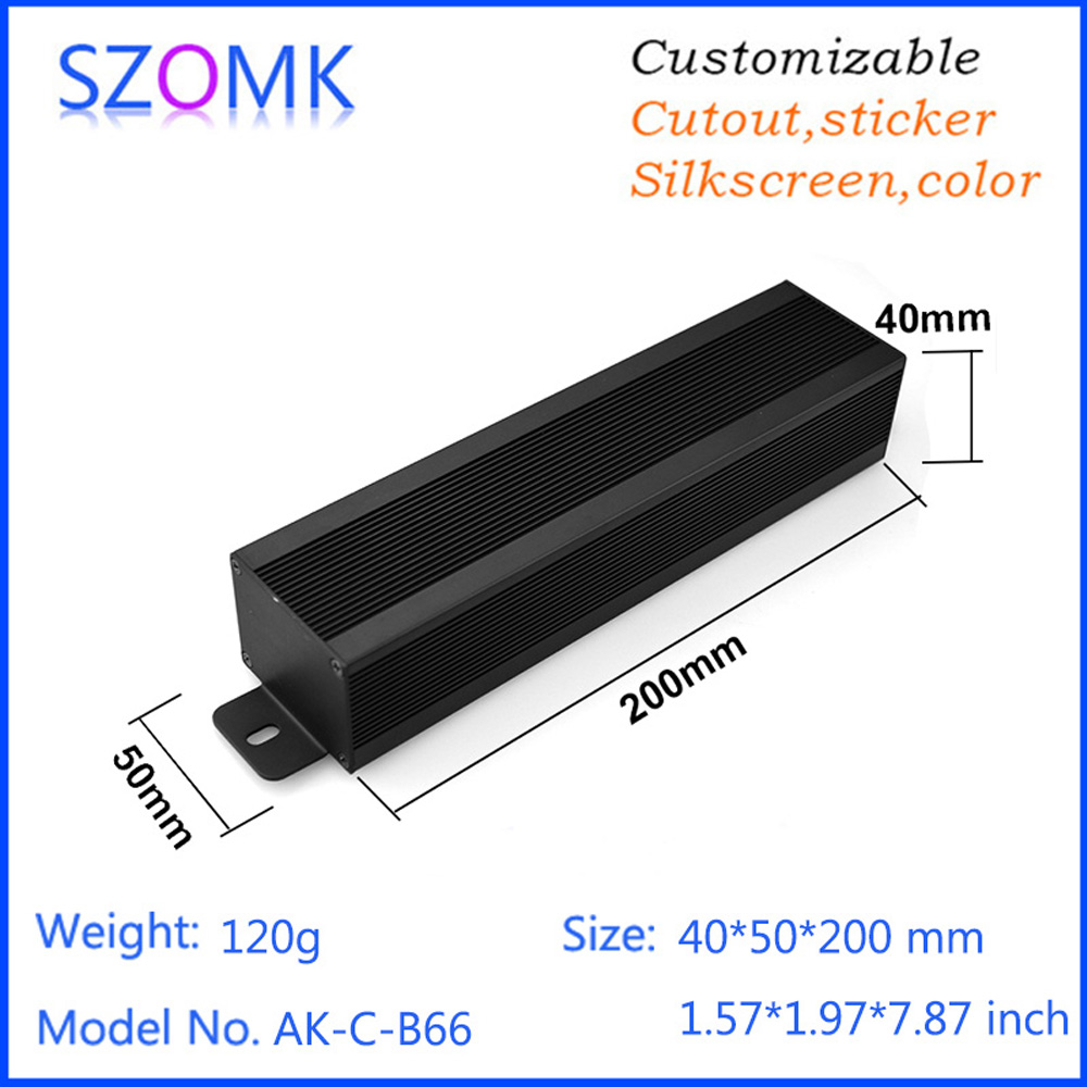 Diy Electronics Organizer - 1 Stuk 40*50*200mm Aluminium Box Behuizing