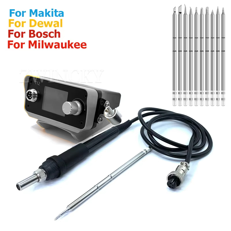 Diy Electronics Organizer - Draadloos soldeerstation voor Dewaltt/Makita/Milwaukee/Bosch, 18V 20V