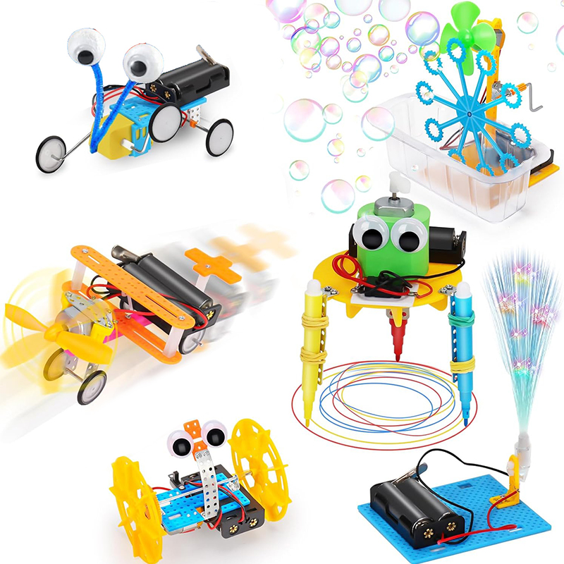 Diy Electronics Projects For Kids - 6in1 DIY Wetenschapsspeelgoed Bouwstenen Elektronische Robot