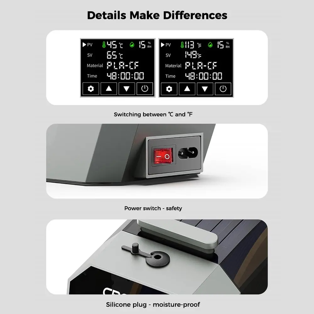 Creality Space Pi Filamentdrog - Creality Printer K1 recensie en prijs