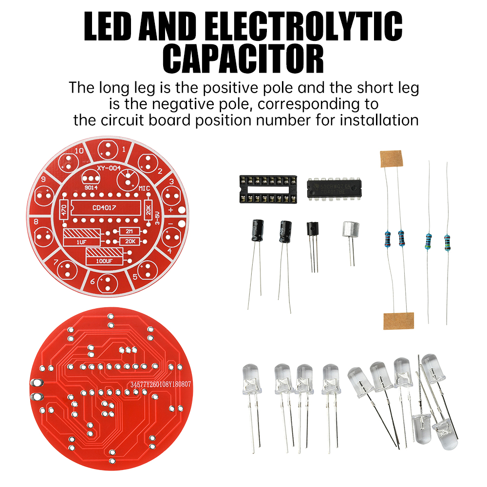 DC 3-5V spraakgestuurde rotere - Diy Electronics Components Kit recensie en prijs