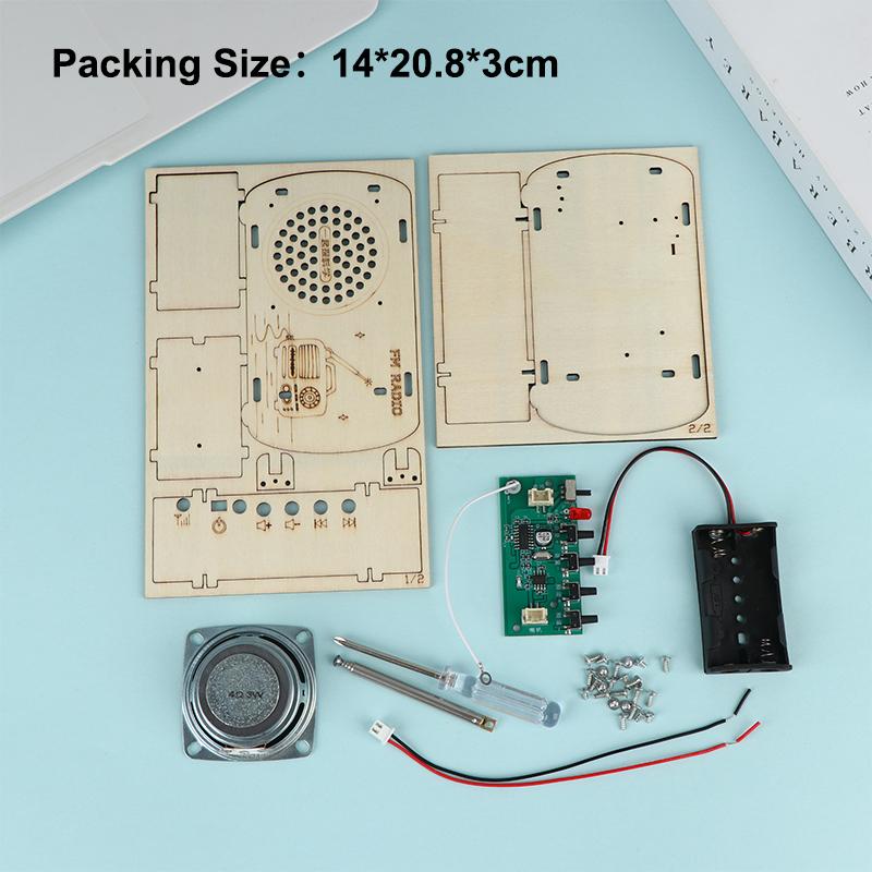 DIY houten FM-radiobouwpakket  - Diy Electronics Projects For Kids recensie en prijs