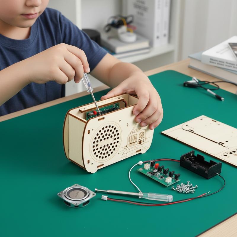 DIY houten FM-radiobouwpakket  - Diy Electronics Projects For Kids recensie en prijs