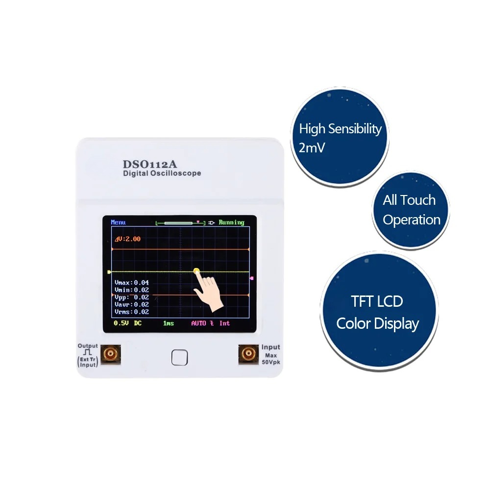 Osciloscopio DSO 112A TFT Touc - Oscilloscope Dso Mini recensie en prijs