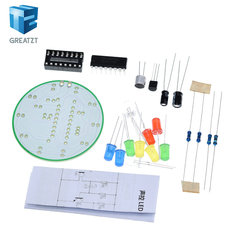 GREATZT CD4017 Kleurrijke stem - Diy Electronics Lab recensie en prijs