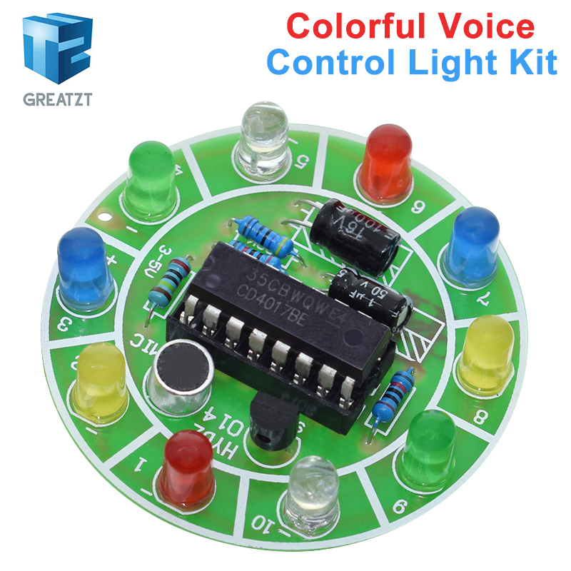 GREATZT CD4017 Kleurrijke stem - Diy Electronics Lab recensie en prijs