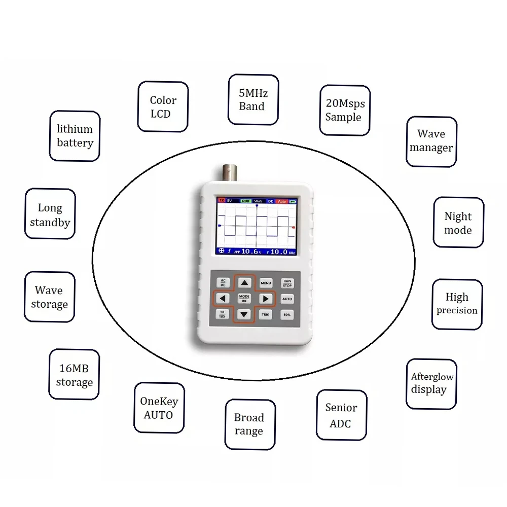USB Handheld Mini Draagbare 5M - Oscilloscope Dso Mini recensie en prijs