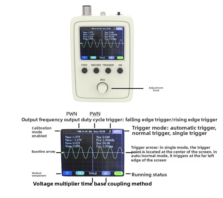 Digitale oscilloscoop doe-het- - Learn Diy Electronics recensie en prijs
