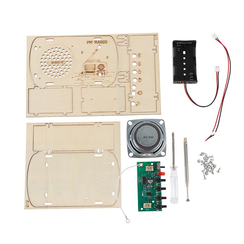 DIY houten FM-radiokit Vintage - Diy Electronics Projects For Kids recensie en prijs
