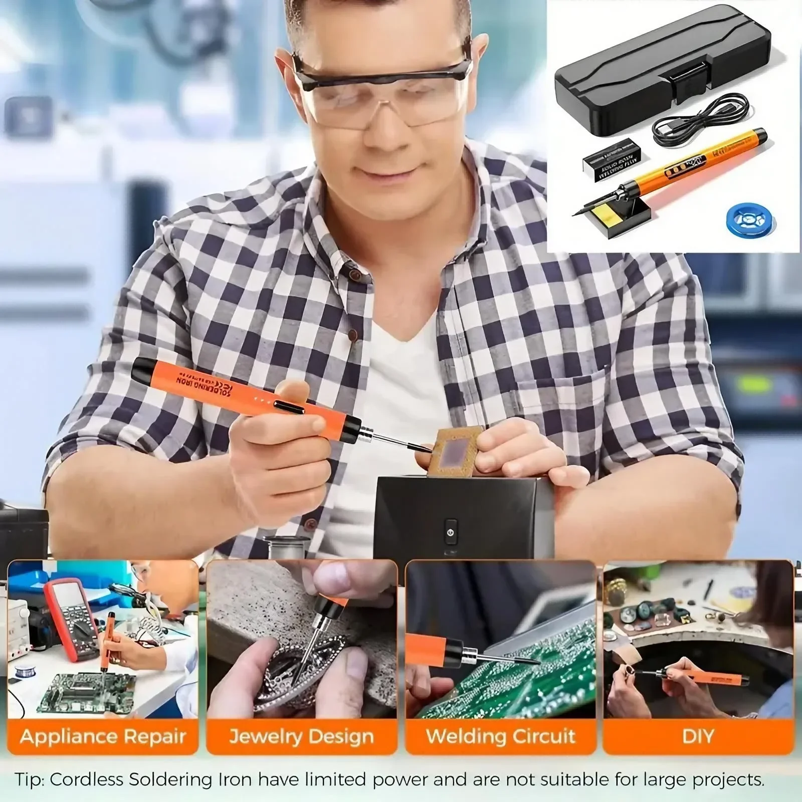 Mini-soldeerbout USB oplaadbar - Diy Electronics Lab recensie en prijs