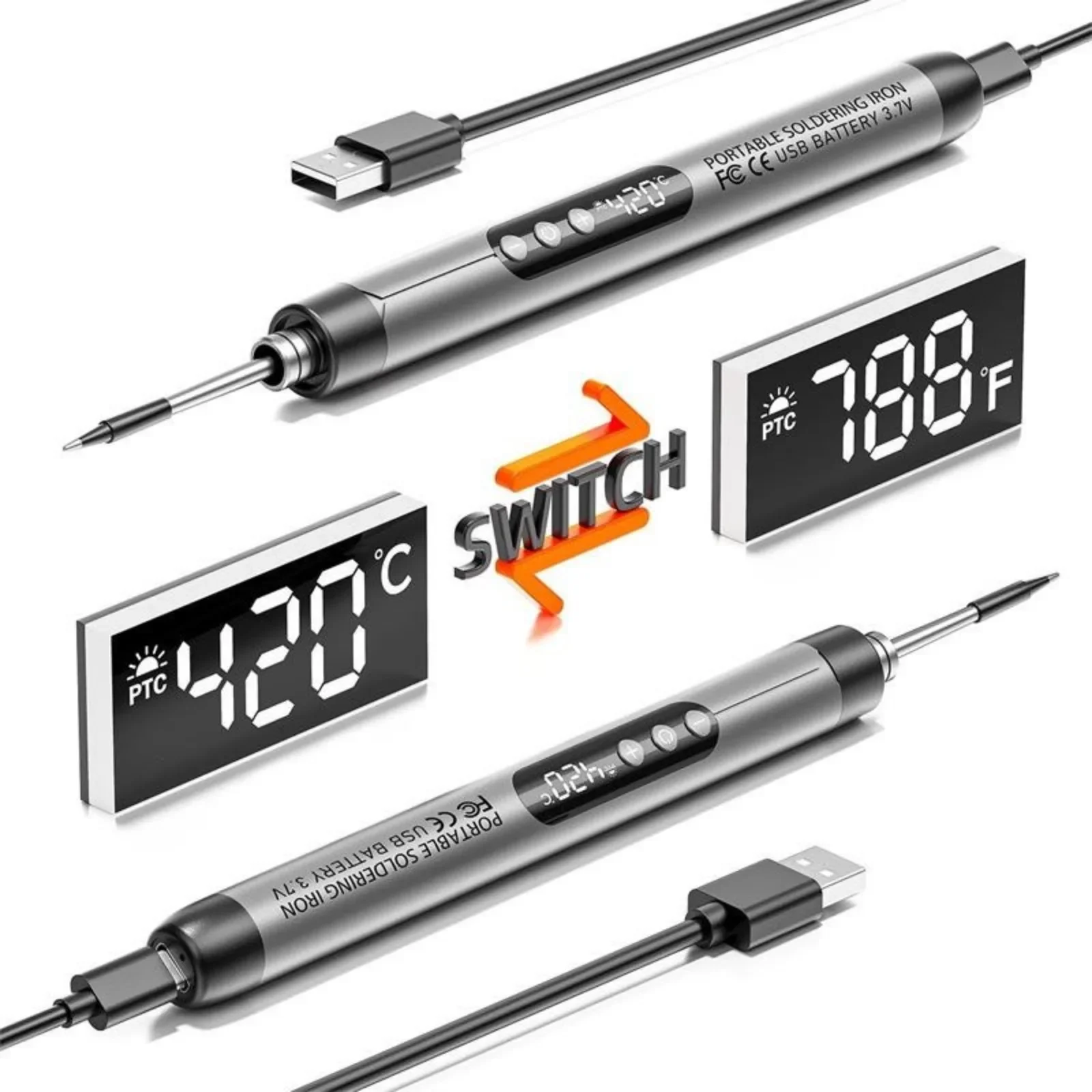 Mini-soldeerbout USB oplaadbar - Diy Electronics Lab recensie en prijs